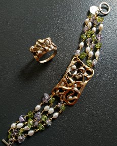 ARABESQUE - Bracciale e anello abbinato