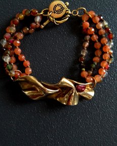 BRACCIALE AGATA ARANCIO