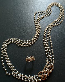 COLLANA ARABESQUE PERLE