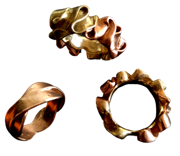 anelli creati con argille polimeriche da cristina lottero